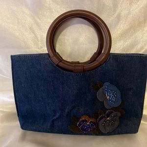 Vintage Fossil denim bag